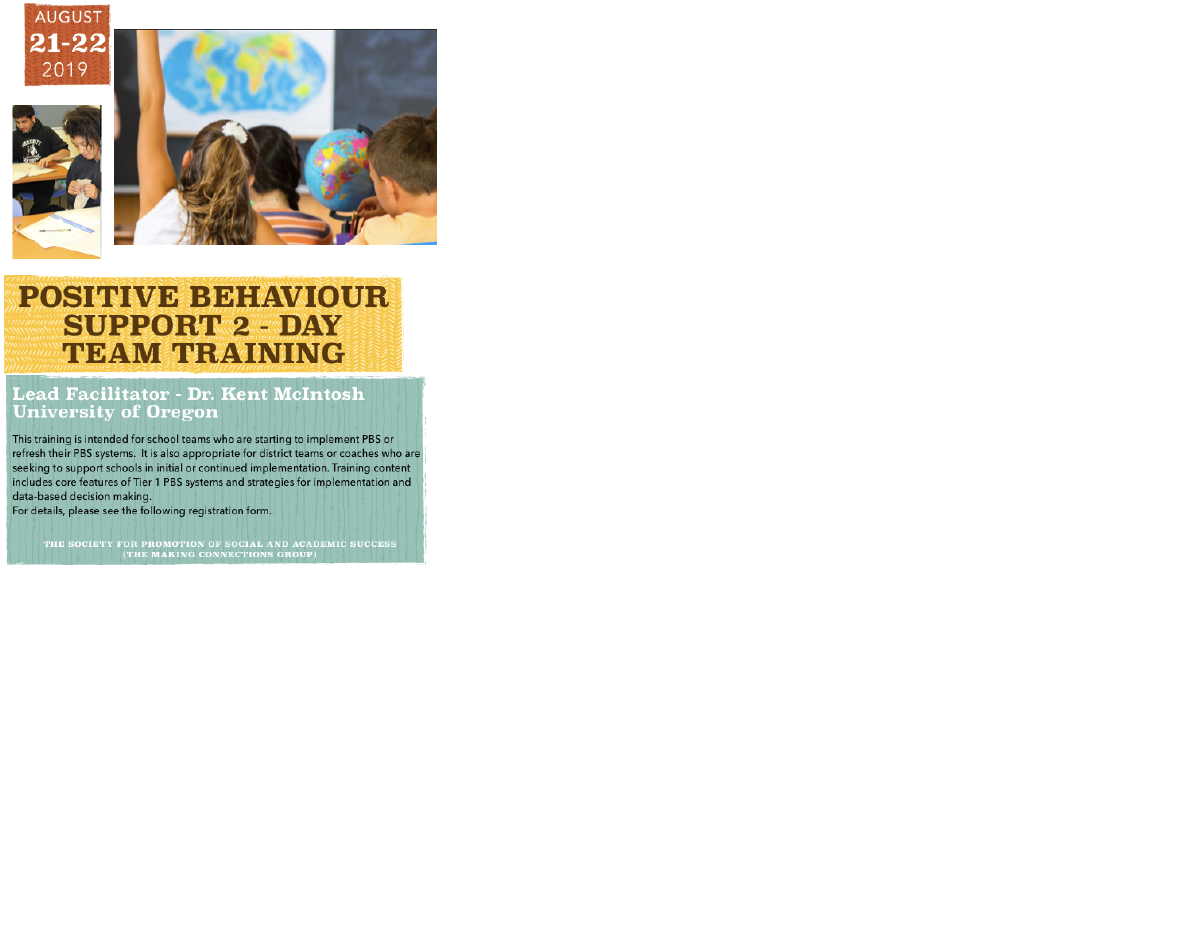 POSITIVE BEHAVIOUR INTERVENTION SUPPORT 2 DAY TEAM TRAINING SESSION ...
